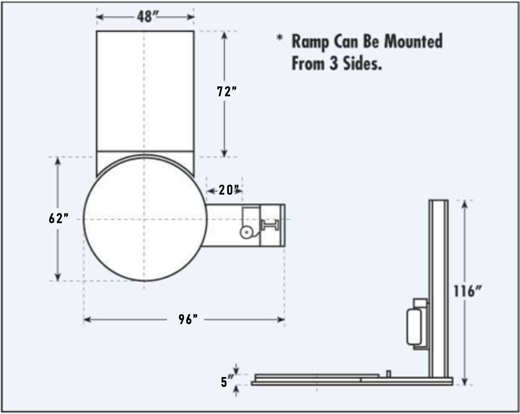 Prime Systems PS-K120S G3 Multi-Functional Stretch Wrap Machine With Built-In Weight And Height Measurer And Label Printer:圖片 3