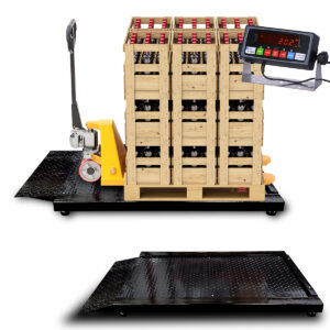 Prime Scales Row On Weigh Pallet Jack / Floor Scale With PS-IN202 Indicator